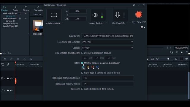 como GRABAR la PANTALLA de tu PC con FILMORA смотреть онлайн