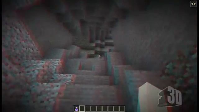 Minecraft 3D Anaglyph Flythrough смотреть онлайн