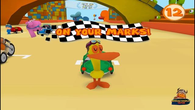 Pocoyo Racing | Cartoon Game Walkthrough Nintendo Wii Games Racer Pato смотреть онлайн