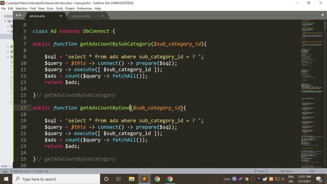 Part 12 - Counting ads by category , payment metohd , etc - OOP PHP PDO - 4K смотреть онлайн