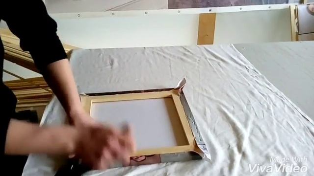 Натяжка полотна(холст) смотреть онлайн