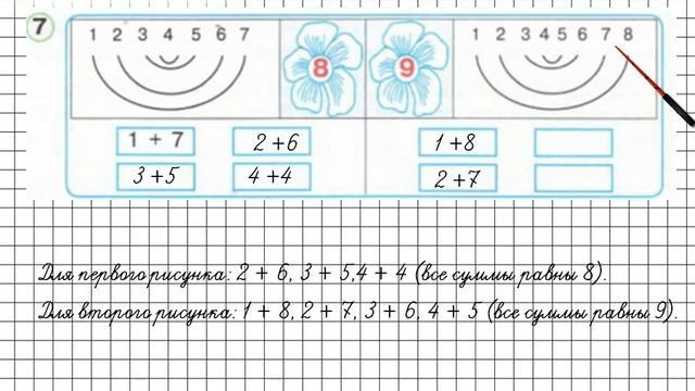 Урок 9 Задание 7 – ГДЗ по математике 1 класс (Петерсон Л.Г.) Часть 3 смотреть онлайн