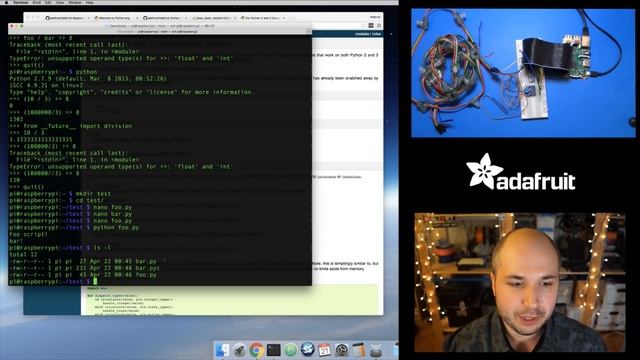 Raspberry Pi & Python 3 code with Tony D! @adafruit #LIVE смотреть онлайн