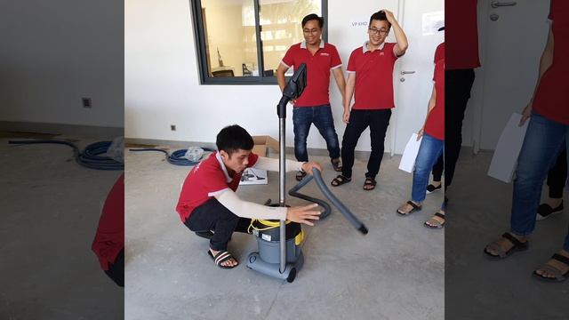 Hoàng Nam hướng dẫn vận hành máy hút bụi cực êm Karcher T10/1 - phần 2 смотреть онлайн
