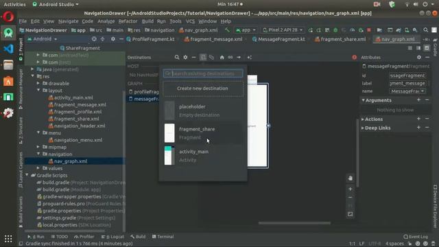 Belajar Membuat Navigation Drawer Part 2 - Android Studio Kotlin смотреть онлайн