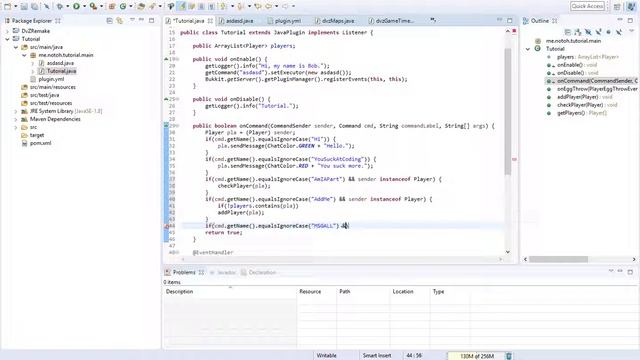[Tutorial] Coding in Bukkit pt. 3 | Arrays and the For Loop смотреть онлайн