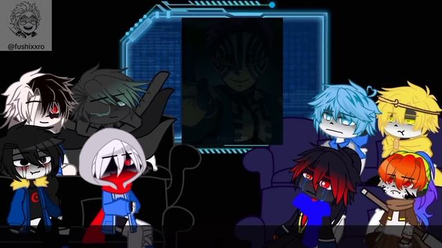 {??/??} Sans AU React To Demon Slayer [Kyojuro And Akaza] {Gacha Art}