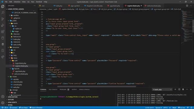 Laravel 8 | Sign up form HTML CSS #2 смотреть онлайн