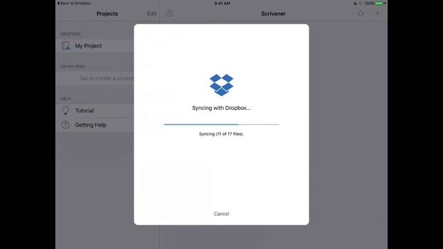 Dropbox Syncing with Scrivener for iOS смотреть онлайн