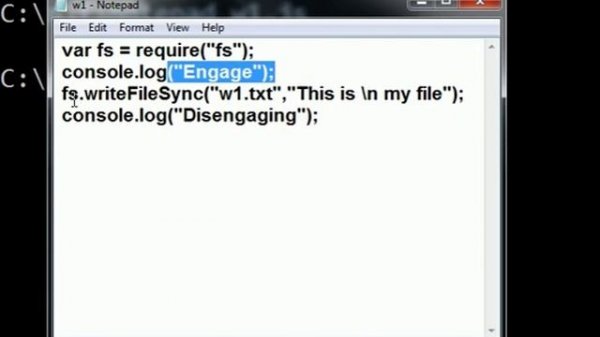 Node Js Write to Disk