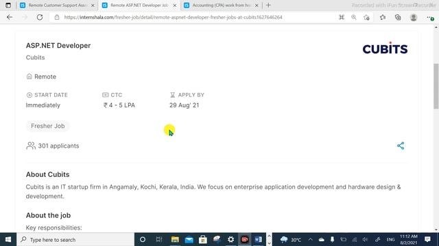 IT Jobs Work From Home I ASP.NET Developer Job 2021 I Software Developer Job I Remote IT jobs 2021 смотреть онлайн