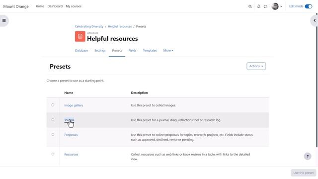 Moodle LMS 4.1 Database activity смотреть онлайн