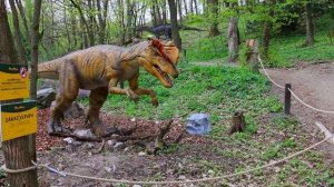 Идем в парк динозавров Динопарк где настоящие динозавры | Vlog про динозавров