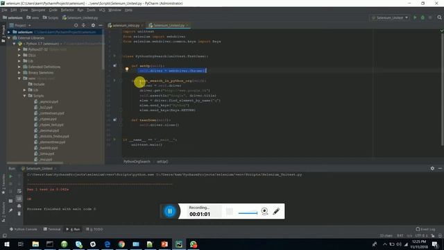 Organizing your Selenium Python test with Unittest смотреть онлайн