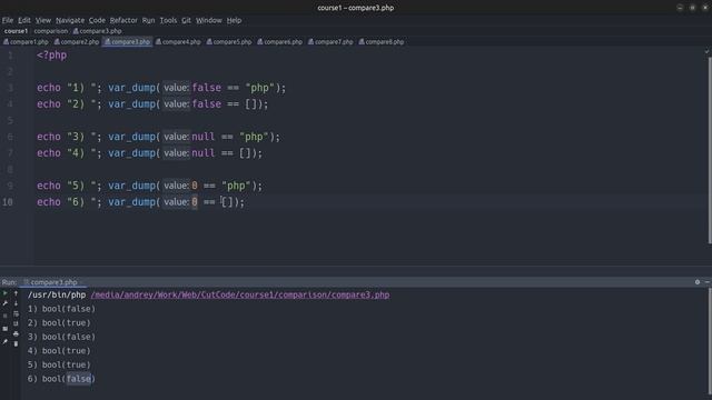 Операторы сравнения и логические операторы в PHP. Курс php обучение с нуля. Урок 6. смотреть онлайн