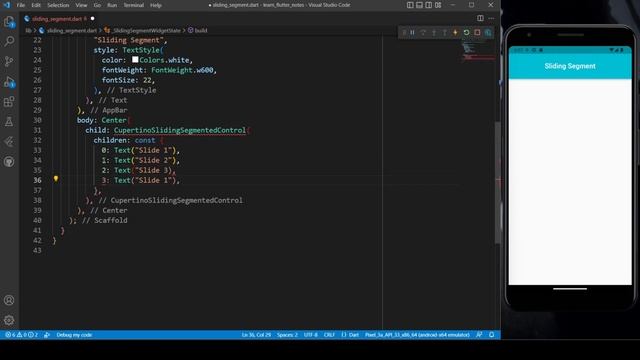 Create iOS Sliding Segmented Control 2023 | Flutter Tutorial | How To Add Cupertino Segment Control смотреть онлайн