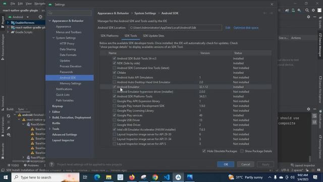 No Emulator Installed error in android studio react native fixed - Device Manager SDK Manager смотреть онлайн