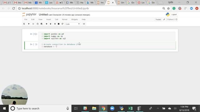 Create Sqlite connection in Jupyter Notebook смотреть онлайн