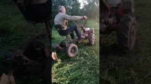 Окучивание картофеля, мотоблоком агрос))