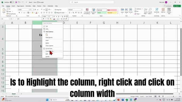 How to Change Row Height and Column Width in Microsoft Excel смотреть онлайн