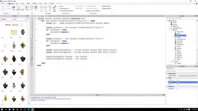 ROBLOX Studio Tutorial - Making a Clothing Morph - 2016 смотреть онлайн