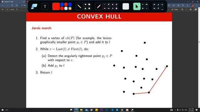 Convex Hull - Jarvis March Algorithm | computational geometry بالعربى смотреть онлайн