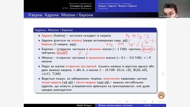 Лекція 5. Фізика елементарних частинок смотреть онлайн