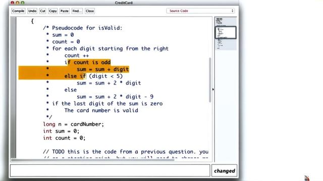 Credit Card Checksum - Intro to Java Programming смотреть онлайн