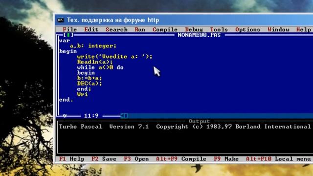 Turbo Pascal 7.1 Урок №8.1 смотреть онлайн