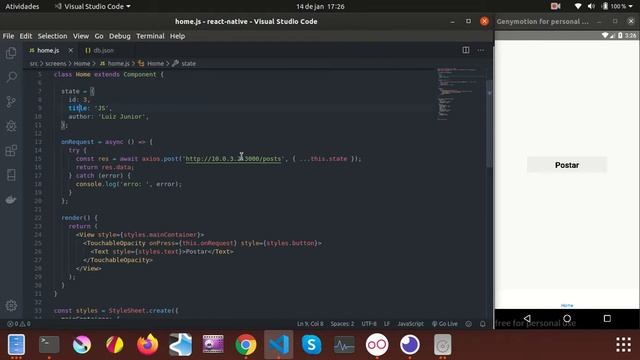 Como fazer requisições a API com React e React Native (Método POST) смотреть онлайн