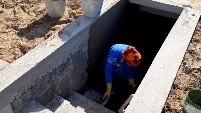 16 - 18 сентября. Оштукатуривание лестничного марша. Дом из газоблока. Рудный. смотреть онлайн