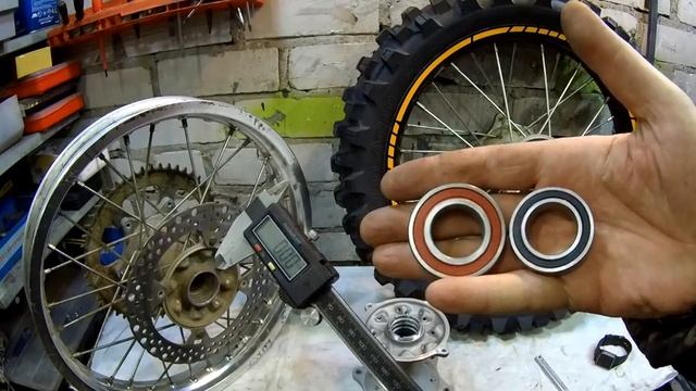 Сравнение заднего колеса, ступиц Racer 250XZR и Forsage 450, Stels 450, Honda CRF450X смотреть онлайн