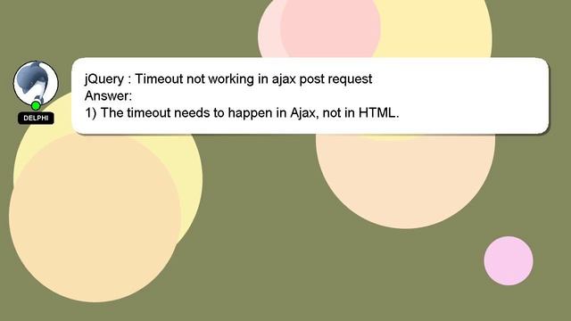 jQuery : Timeout not working in ajax post request смотреть онлайн