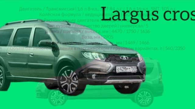 Фольксваген кэдди vs Лада ларгус кросс, технический характеристика смотреть онлайн