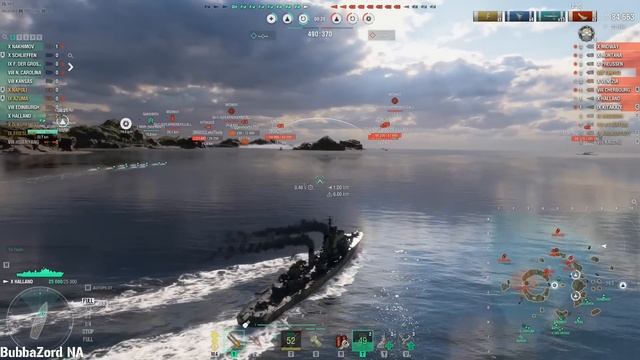 Halland's Stealthy Onslaught: Striking Behind Enemy Lines - World of Warships смотреть онлайн