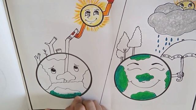 World Environment day/save Earth poster drawing easy steps/how to draw save environment,save nature смотреть онлайн