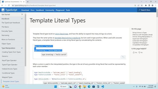 Literal Types in TypeScript | TypeScript for Beginners (Urdu/Hindi) # 28 смотреть онлайн