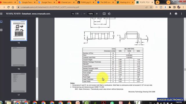 {768} 6 Pin IC SMD Code to Part Number & Datasheet смотреть онлайн