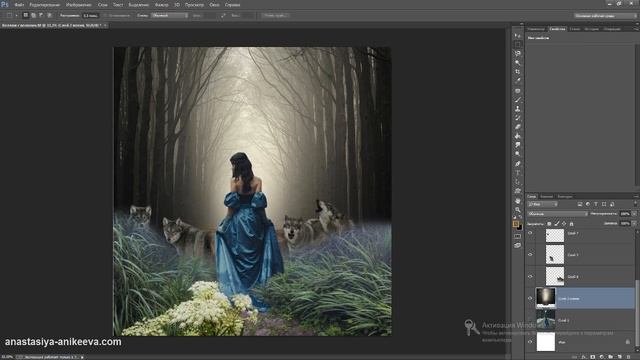 Коллаж в Photoshop Forest. Часть 7 смотреть онлайн