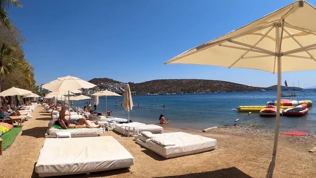 Bodrum Bitez Beach Walk l August 2021 Turkey [4K HDR] смотреть онлайн