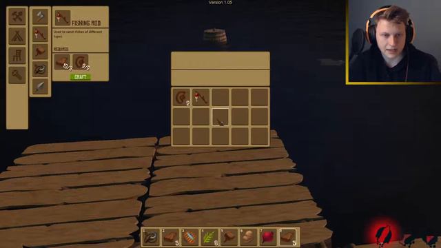 Raft 1.05 - The asshole shark simulator! #1 смотреть онлайн