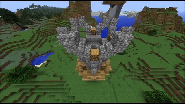 Minecraft Tutorial; How to build a medieval watchtower (Version 4) смотреть онлайн
