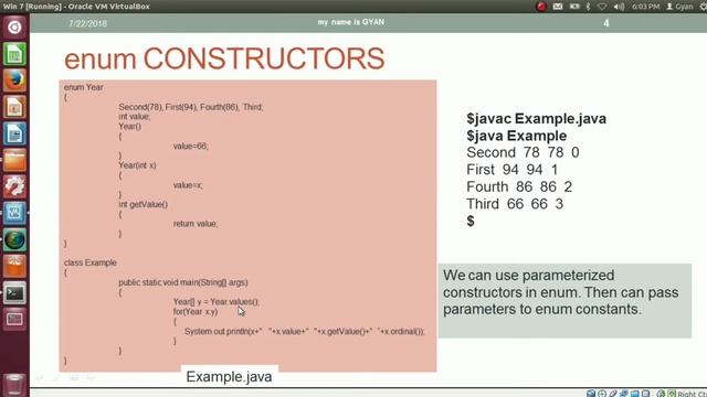 Enumeration ( enum ) in Java | #8 | java enum constructors | Default and Parameterized смотреть онлайн