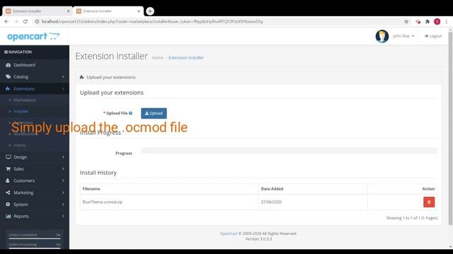 Removed Index at Opencart Home page смотреть онлайн