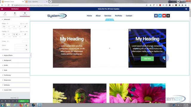 Elementor Text Over Image With Button On Hover ???? смотреть онлайн