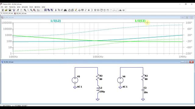 LTspice tutorial - Measuring Impedance (part 1/2) смотреть онлайн