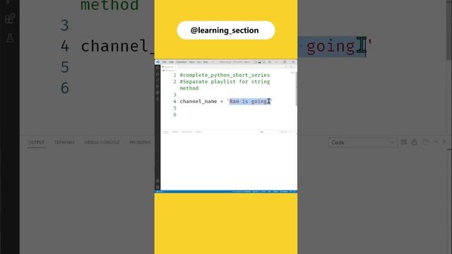 Find position of string from text - Python | Learning Section смотреть онлайн