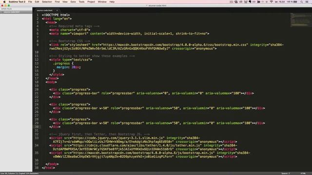 Bootstrap 4 (Alpha 6) components: Progress смотреть онлайн