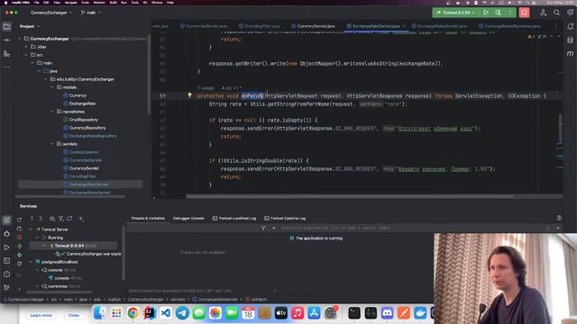 Ревью проекта "REST API сервиса обмена валют" на Java от студента @lcaitlyn смотреть онлайн
