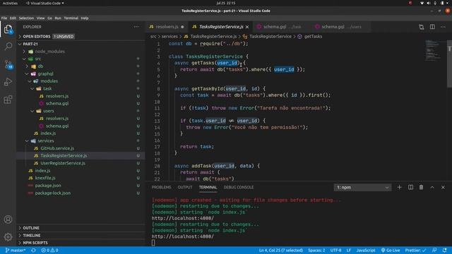 Curso COMPLETO de GraphQL #21: ? API Git-Tasks #3 | Criando o CRUD(Tasks) | Usando Context смотреть онлайн